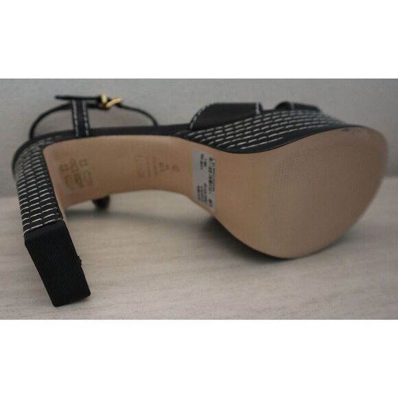 Schutz Women's Sz 8.5B Black Leather Keefa Casual Platform Sandals - Picture 8 of 12